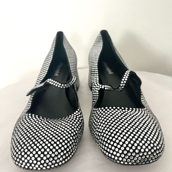 Jeffrey Campbell Rhinestone Covered Mary Jane Block Heels Size 7 NWOB - Picture 4 of 11